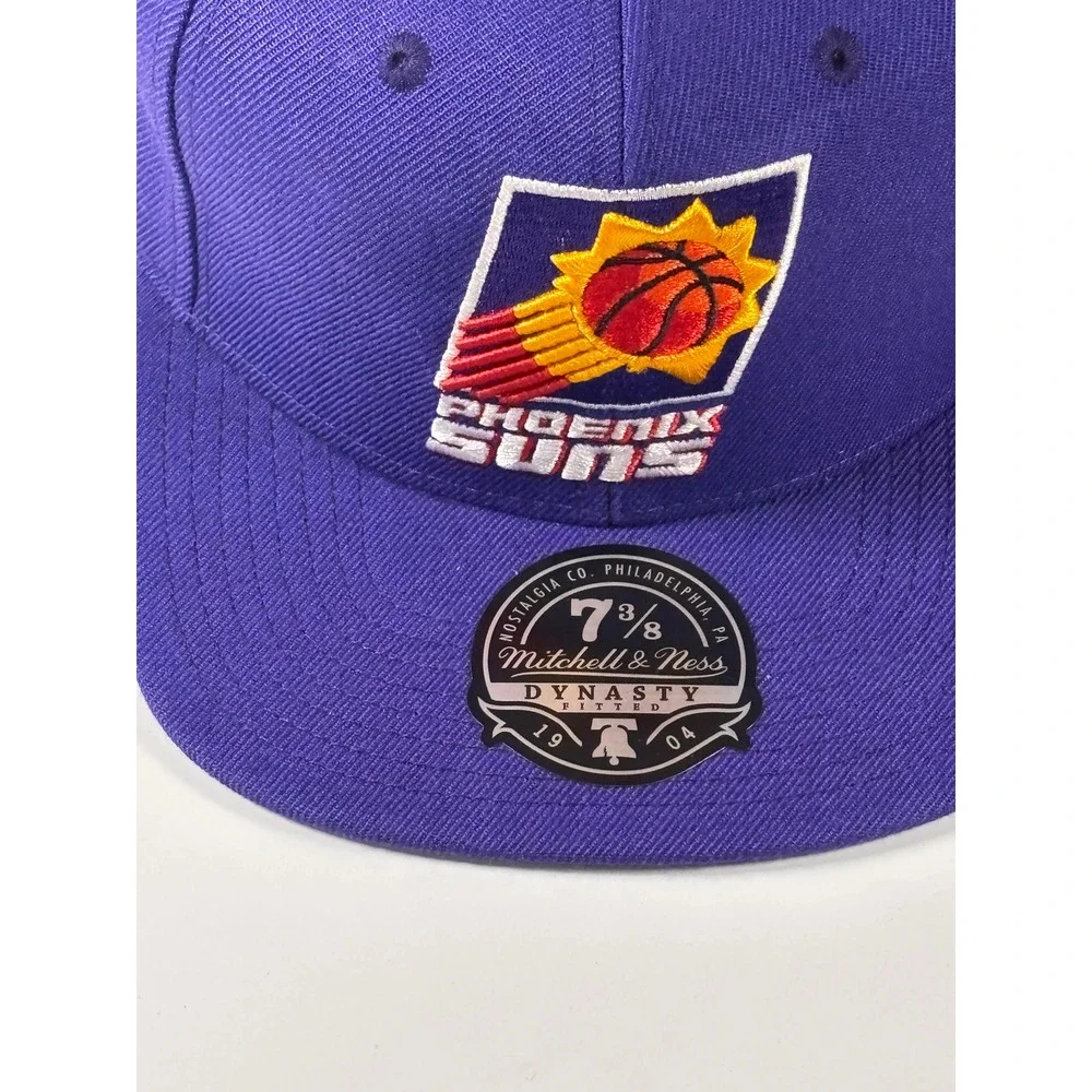 Mitchell & Ness Purple Phoenix Suns Hardwood Ground 2.0 Fitted Hat 7 3/8 New